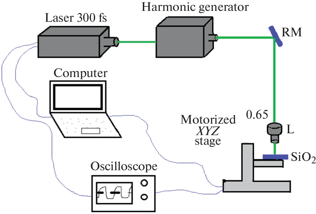 Self-Organizing Half-Wave Gratings on the Surface of Silica Glass