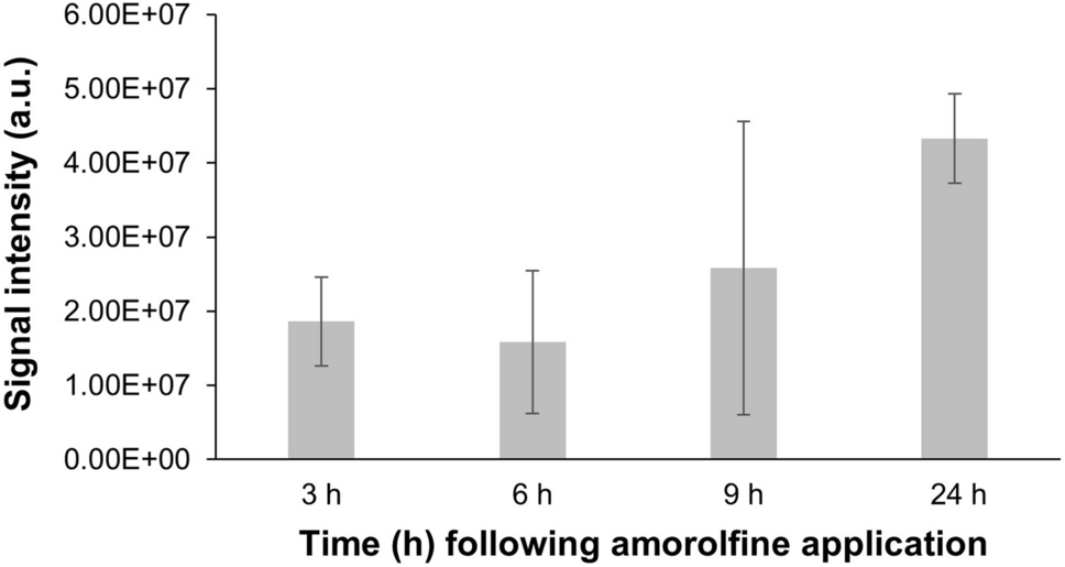 Penetration Profiles of Four Topical Antifungals in Mycotic Human Toenails Quantified by Matrix-Assisted Laser Desorption Ionization–Fourier Transform Ion Cyclotron Resonance Imaging