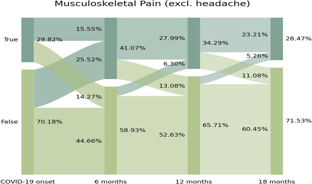 Investigating the fluctuating nature of post-COVID pain symptoms in previously hospitalized COVID-19 survivors: the LONG-COVID-EXP multicenter study