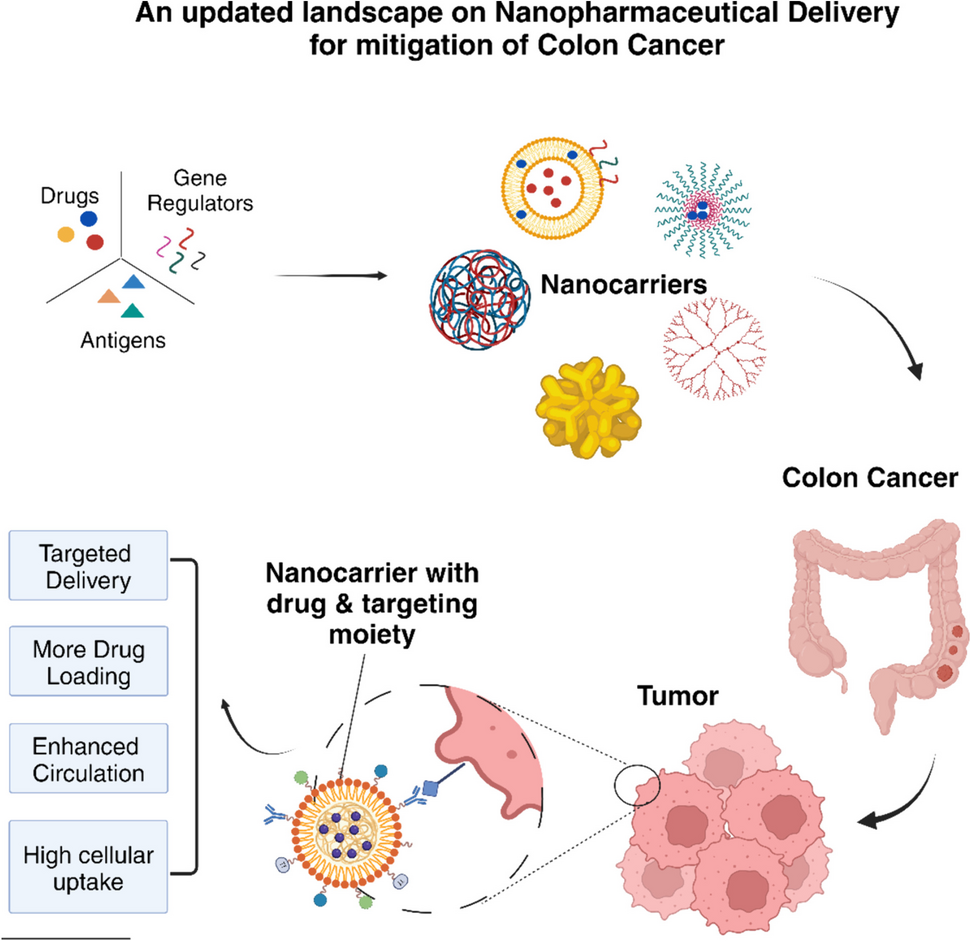 An updated landscape on nanopharmaceutical delivery for mitigation of colon cancer