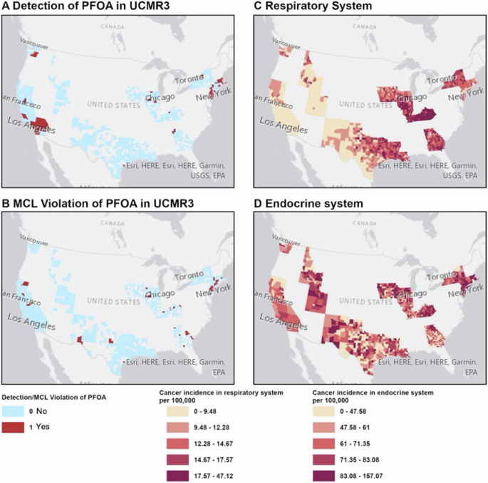 Associations between per-and polyfluoroalkyl substances (PFAS) and county-level cancer incidence between 2016 and 2021 and incident cancer burden attributable to PFAS in drinking water in the United States