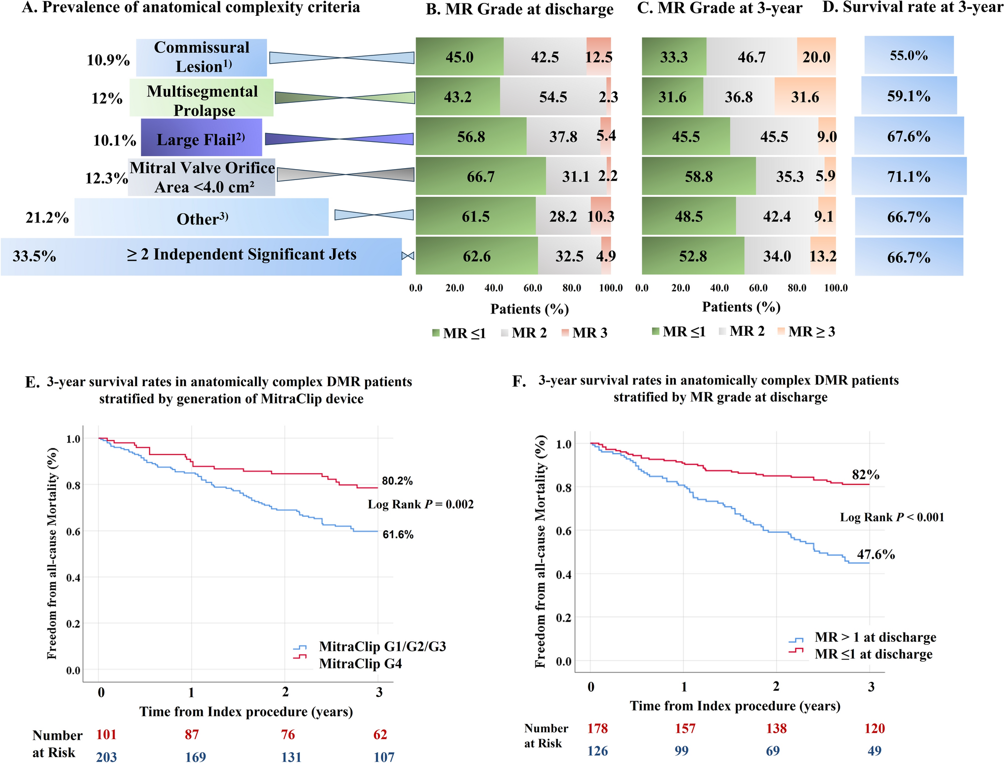 Transcatheter edge-to-edge repair in anatomically complex degenerative mitral regurgitation: 3-year outcomes from a real-world registry