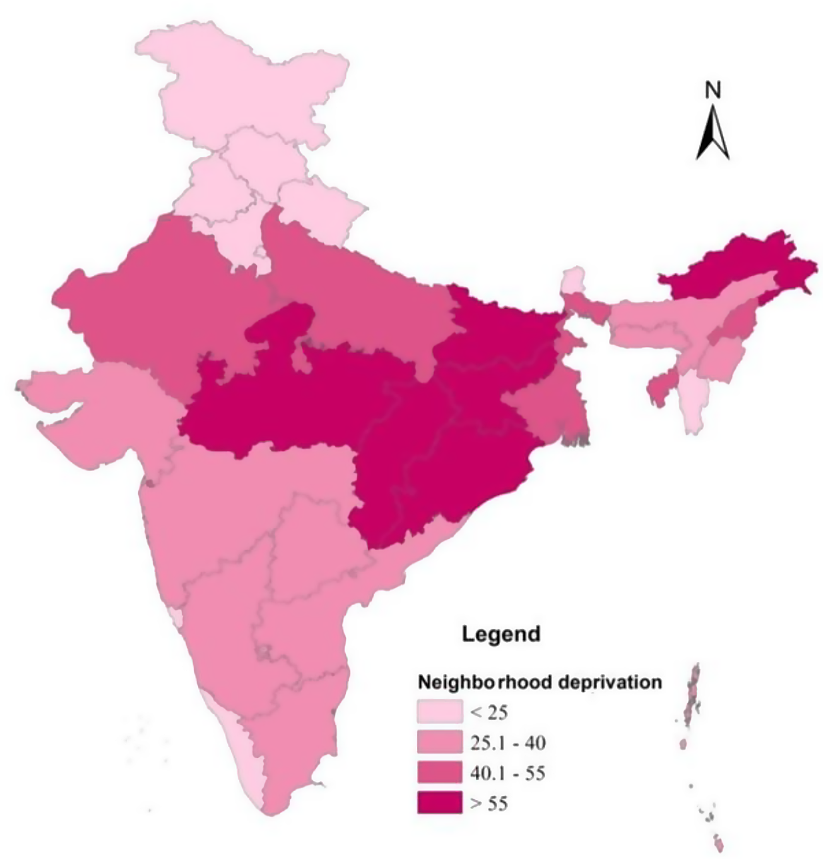 Association between Neighborhood Deprivation and Social Cohesion among Indian Older Adults: New Evidence from LASI