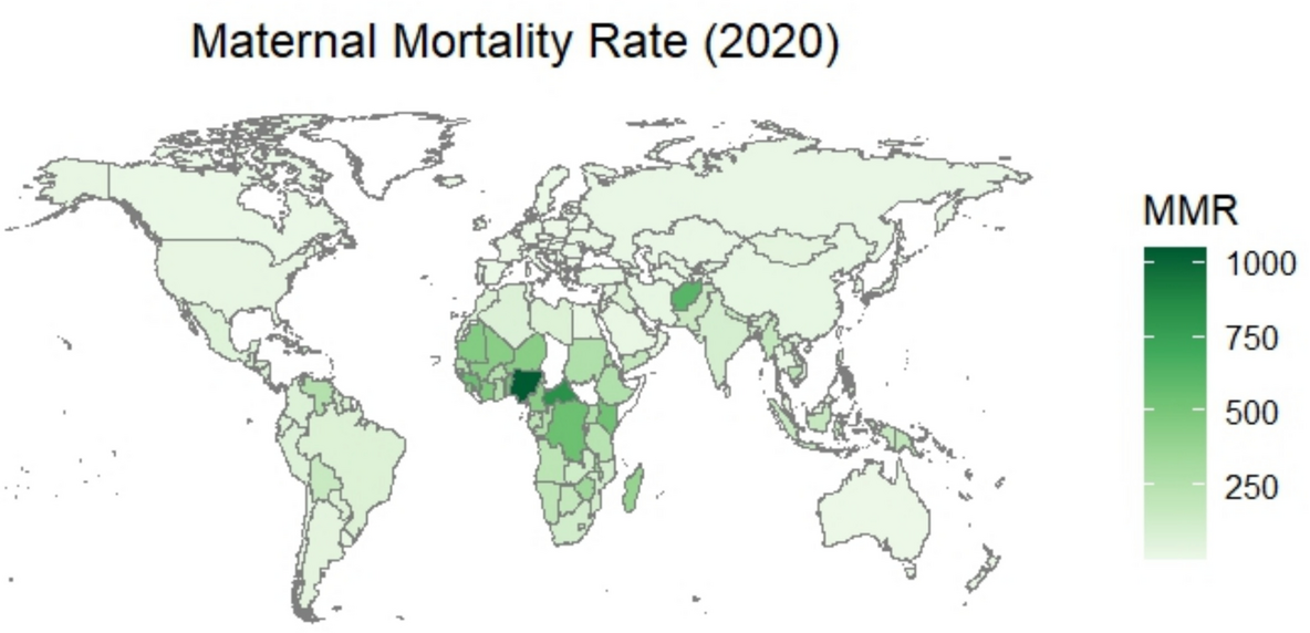 The impact of artificial intelligence (AI) on maternal mortality: evidence from global, developed and developing countries