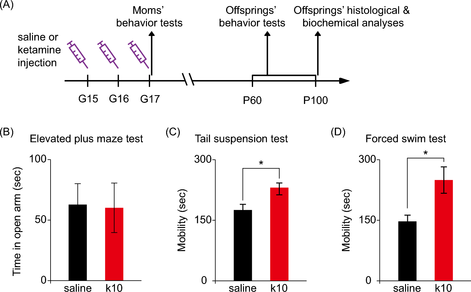 Sex-Specific Neuropsychiatric Effects of Subanesthetic Ketamine Exposure in Pregnant Mice and Their Offspring